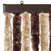 Beigefarbener und hellbrauner Insektenschutzvorhang Septilici 100x200cm (Chenille)