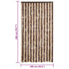 Beigefarbener und hellbrauner Insektenschutzvorhang Septilici 100x200cm (Chenille)