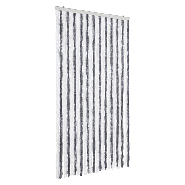 Grau-weißer Insektenschutzvorhang Septilici 100x200cm (Chenille)