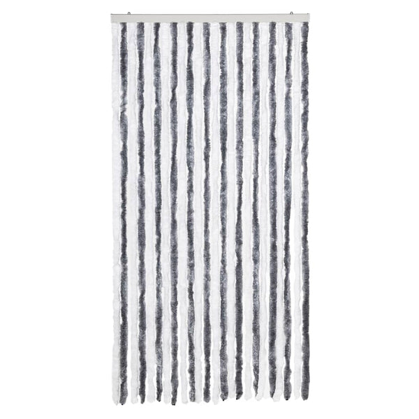 Grau-weißer Insektenschutzvorhang Septilici 100x200cm (Chenille)