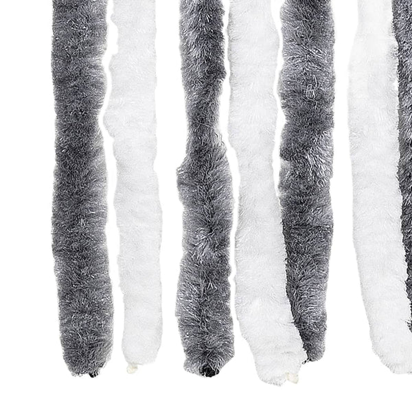 Grau-weißer Insektenschutzvorhang Septilici 100x200cm (Chenille)