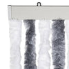 Grauer und weißer Insektenschutzvorhang Septilici 100x230cm (Chenille)