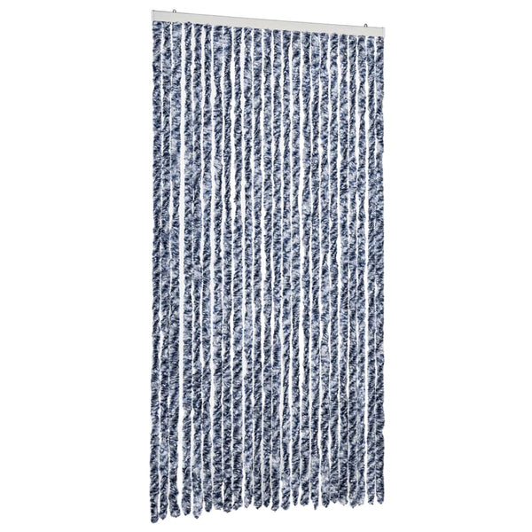 Blau-weißer Insektenschutzvorhang Septilici 100x200cm (Chenille)