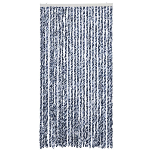 Blau-weißer Insektenschutzvorhang Septilici 100x200cm (Chenille)