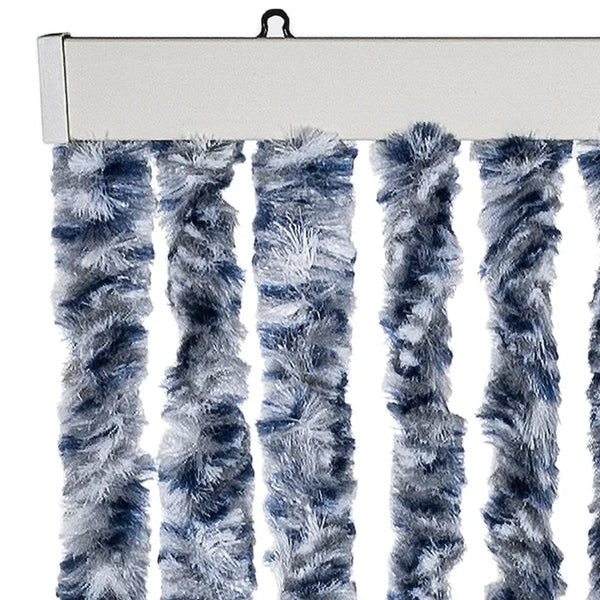Blau-weißer Insektenschutzvorhang Septilici 100x200cm (Chenille)