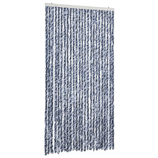 Blau-weißer Insektenschutzvorhang Septilici 100x230cm (Chenille)