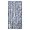 Blau-weißer Insektenschutzvorhang Septilici 100x230cm (Chenille)