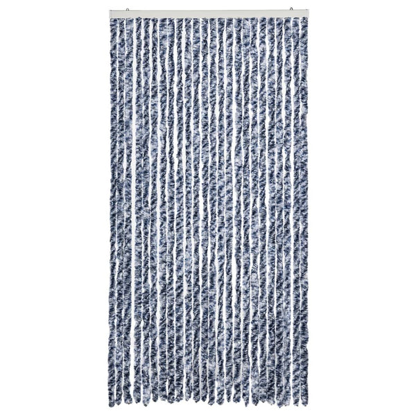 Blau-weißer Insektenschutzvorhang Septilici 100x230cm (Chenille)