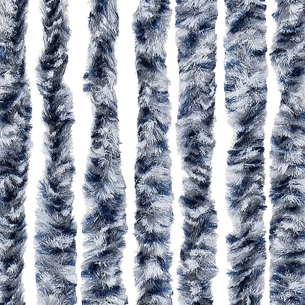 Blau-weißer Insektenschutzvorhang Septilici 100x230cm (Chenille)