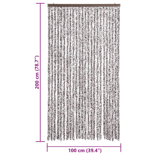 Brauner und beiger Insektenschutz Septilici 100x200cm (Chenille)