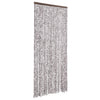 Brauner und beiger Insektenschutzvorhang Septilici 100x230cm (Chenille)