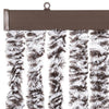 Brauner und beiger Insektenschutzvorhang Septilici 100x230cm (Chenille)