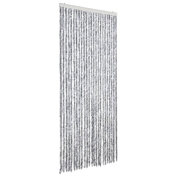 Weißer und grauer Insektenschutzvorhang Septilici 100x200cm (Chenille)