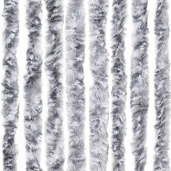 Weißer und grauer Insektenschutzvorhang Septilici 100x200cm (Chenille)