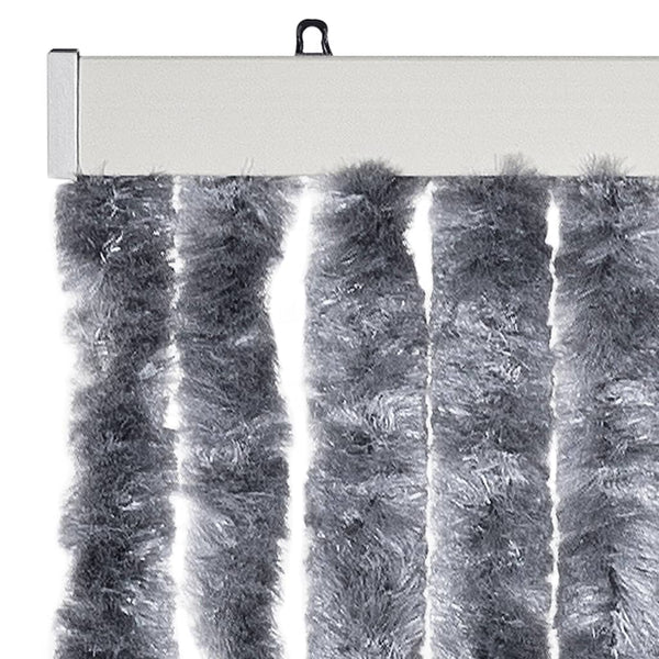 Silberner Insektenschutzvorhang Septilici 100x230cm (Chenille)