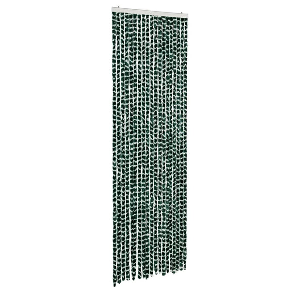 Grüner und weißer Insektenschutzvorhang Septilici 56x200cm (Chenille)