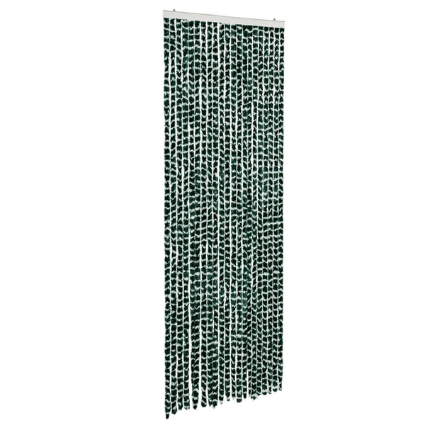 Grüner und weißer Insektenschutzvorhang Septilici 90x200cm (Chenille)