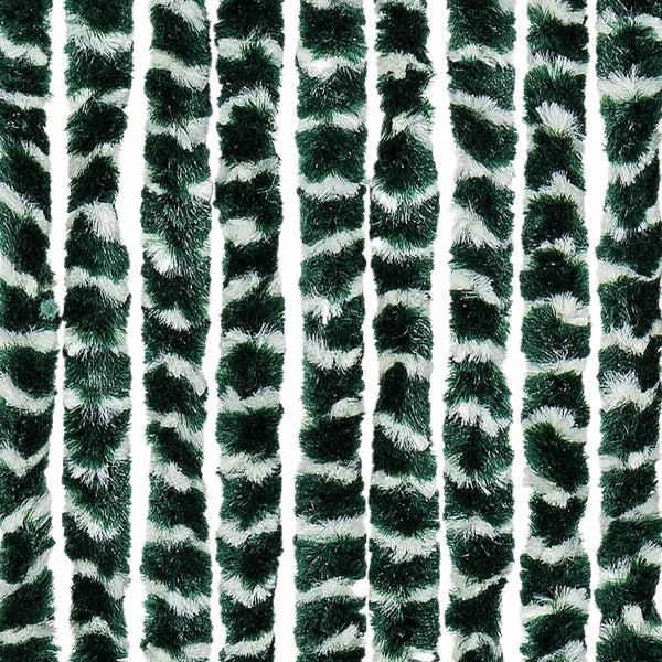 Grüner und weißer Insektenschutzvorhang Septilici 100x200cm (Chenille)