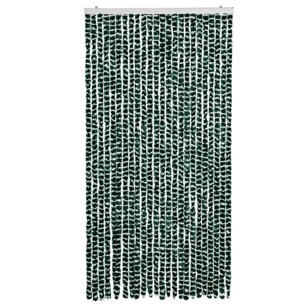Grüner und weißer Insektenschutzvorhang Septilici 100x230cm (Chenille)