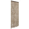 Beigefarbener und brauner Insektenschutz Septilici 56x200cm (Chenille)