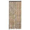 Beiger und brauner Insektenschutzvorhang Septilici 90x200cm (Chenille)