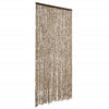 Beiger und brauner Insektenschutzvorhang Septilici 100x230cm (Chenille)