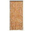 Ockerfarbener und weißer Insektenschutzvorhang Septilici 90x200cm (Chenille)