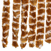 Ockerfarbener und weißer Insektenschutzvorhang Septilici 90x200cm (Chenille)