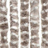 Taupe und weißer Insektenschutzvorhang Septilici 56x200cm (Chenille)