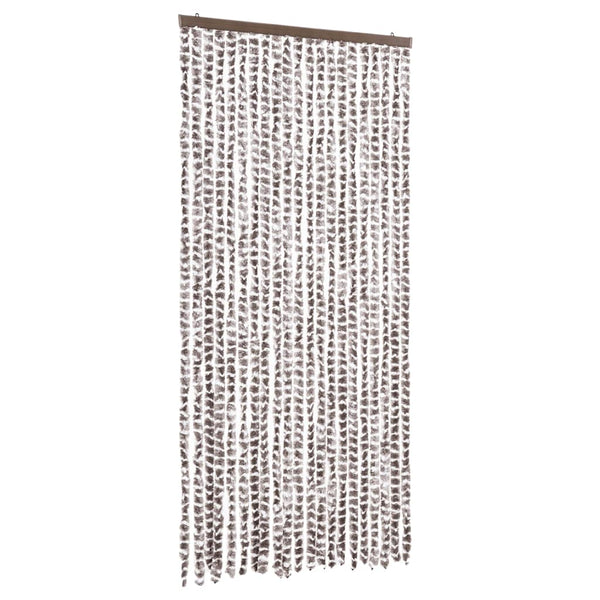 Septilici Insektenschutzvorhang, Taupe und Weiß, 90x200cm (Chenille)