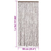 Septilici Insektenschutzvorhang, Taupe und Weiß, 90x200cm (Chenille)