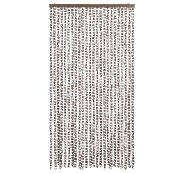 Taupe und weiße Insektentür Septilici 100x230cm (Chenille)