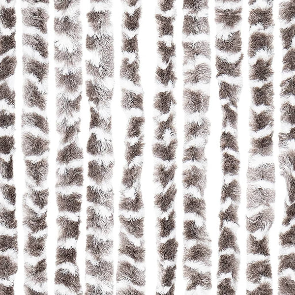 Taupe und weiße Insektentür Septilici 100x230cm (Chenille)