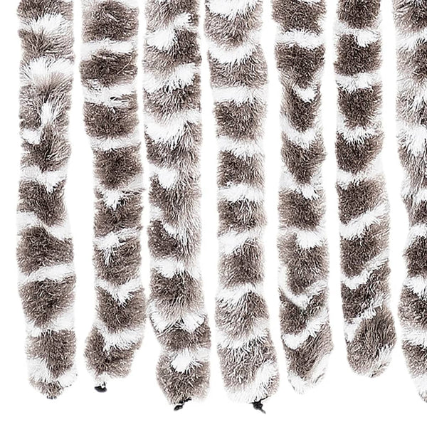 Taupe und weiße Insektentür Septilici 100x230cm (Chenille)
