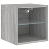 Graues LED-TV-Schrank-Set Avisarian 7-teilig (Sonoma-Holz)