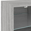 Graues LED-TV-Schrank-Set Avisarian 7-teilig (Sonoma-Holz)