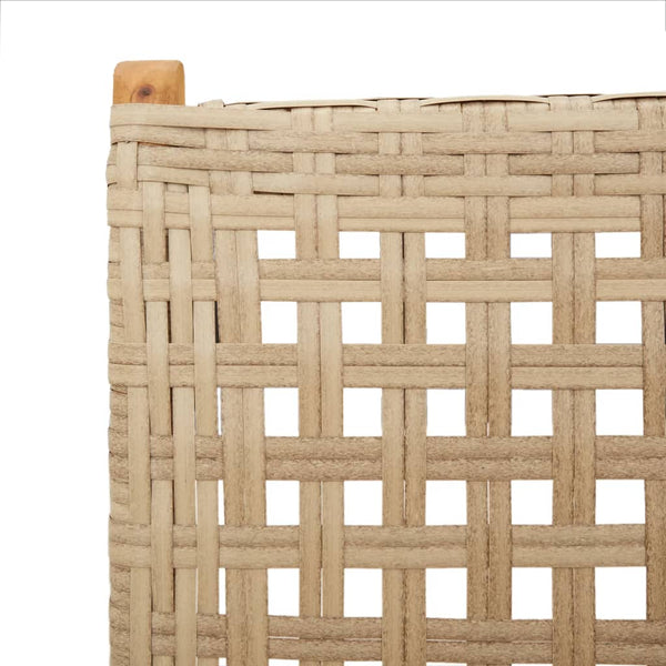 Beige Gartenstühle Alenus (2 Stück Akazienholz und Polyrattan)