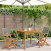 Gartensessel Elluska, grau (2 Stk., Akazienholz und Polyrattan)
