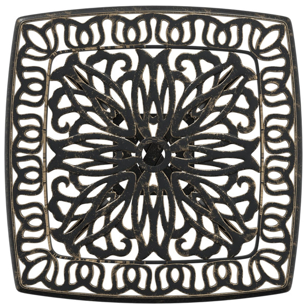 Pronssi puutarhapöytä Osghiun 53x53x53cm (valualumiini)
