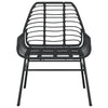 Schwarze Gartenstühle Iante (2er-Set Polyrattan)