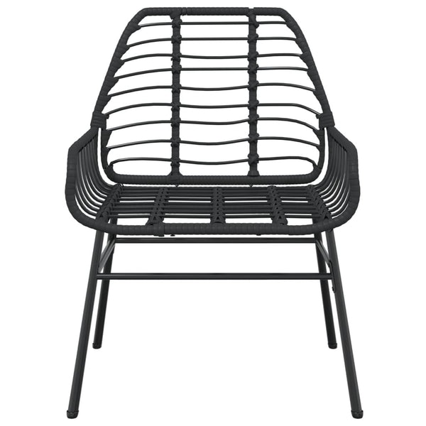 Schwarze Gartenstühle Iante (2er-Set Polyrattan)