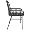 Schwarze Gartenstühle Iante (2er-Set Polyrattan)