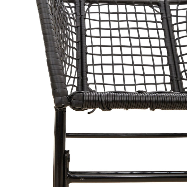 Neila Gartenstühle, schwarz (2 St. Polyrattan)