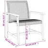 Graue Gartenstühle Tricia (2 Stück Polyrattan und Akazienholz)