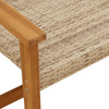 Beige Gartenstühle Tricia (2er Set Polyrattan und Akazienholz)