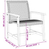 Beige Gartenstühle Tricia (2er Set Polyrattan und Akazienholz)