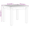 Beiges 3-teiliges Bistro-Set Tricia (Polyrattan und Akazienholz)
