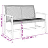 Gartengarnitur Tricia (5-teilig, Polyrattan und Akazienholz), grau