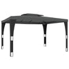 Pavillon anthrazitfarben mit Doppeldach Ianki 3,98x2,98 m (Stahl)