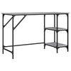 Grauer Schreibtisch Miloievici 120x50x75cm (Metall und Holz)